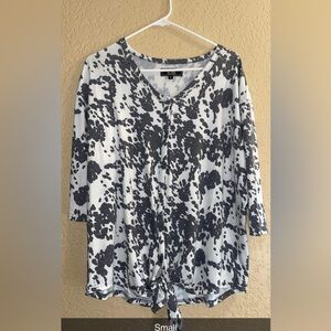 Cow print top L&B Small